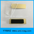 High quality 76x26mm plastic blank magnetic name badge holder